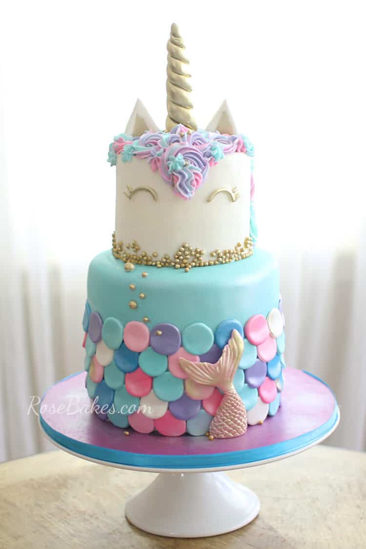 13 Mermaid Cakes Party Ideas Rose Bakes