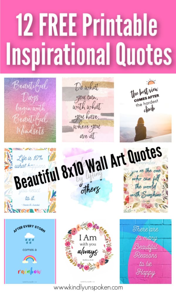12 Inspirational Quotes For Hard Times Free Printables Kindly Unspoken