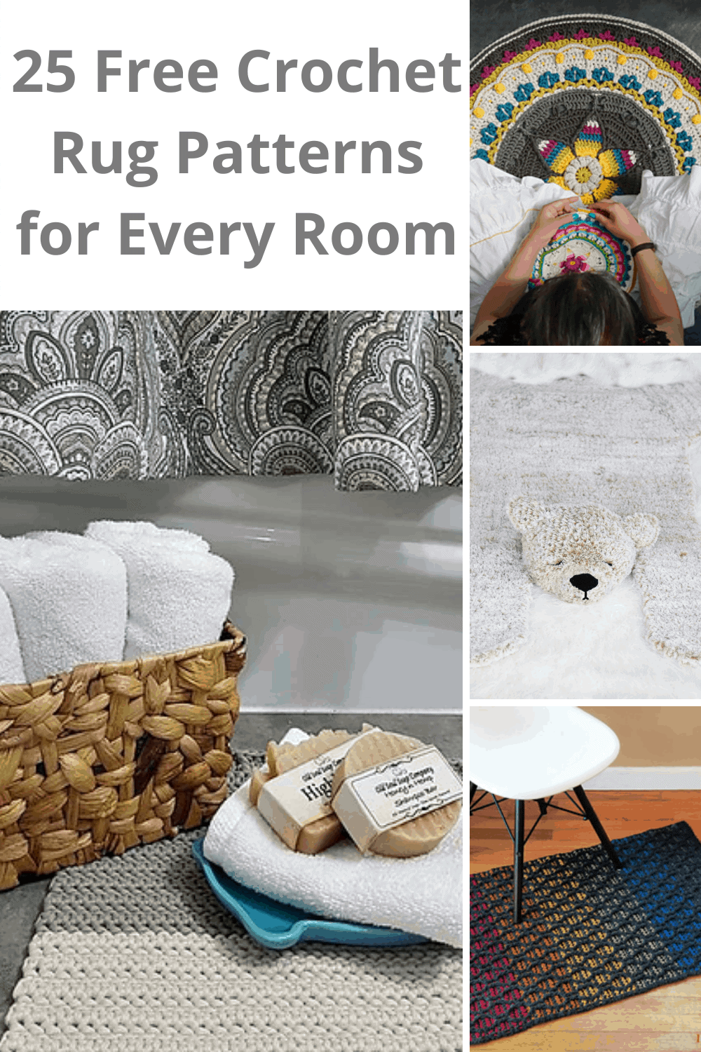 25 Free Crochet Rug Patterns For Every Room Love Life Yarn