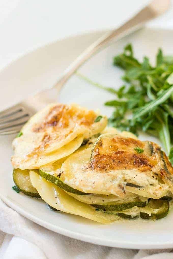 Potato And Zucchini Gratin Potato And Zucchini Casserole Lavender Macarons This link is to an external site that may or may not meet accessibility guidelines. potato and zucchini gratin potato and