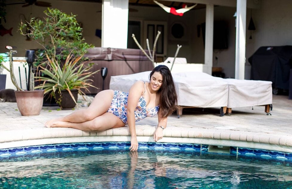 garnet hill ruched swimwear