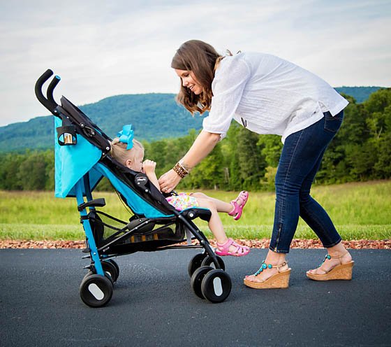chicco echo stroller blue