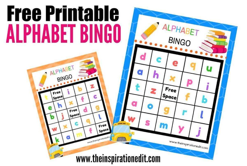 Alphabet Bingo Printable Pdf (set includes 10 bingo cards and calling