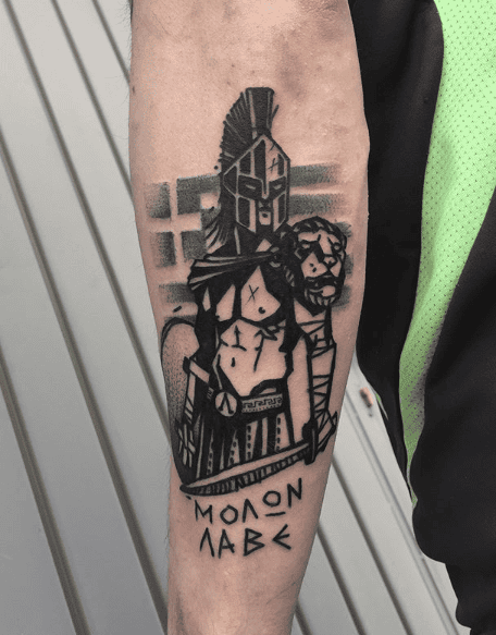 Top 23 Molon Labe Tattoo Designs And What They Mean Top 23 Molon Labe Tattoo Designs And What They Mean
