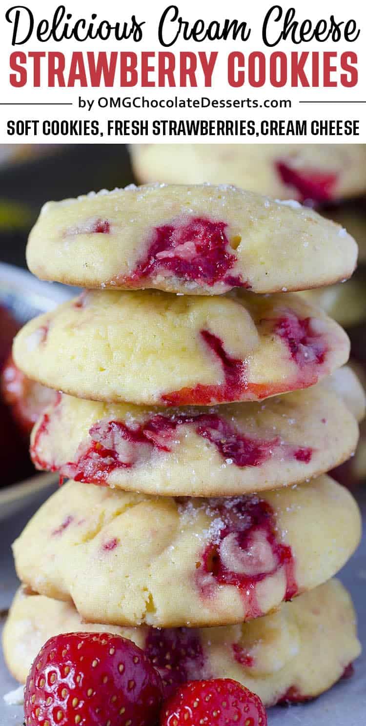 Cream Cheese Strawberry Cookies Cookie Recipe With White Chocolate Choose fresh strawberries that will sit flat. cream cheese strawberry cookies