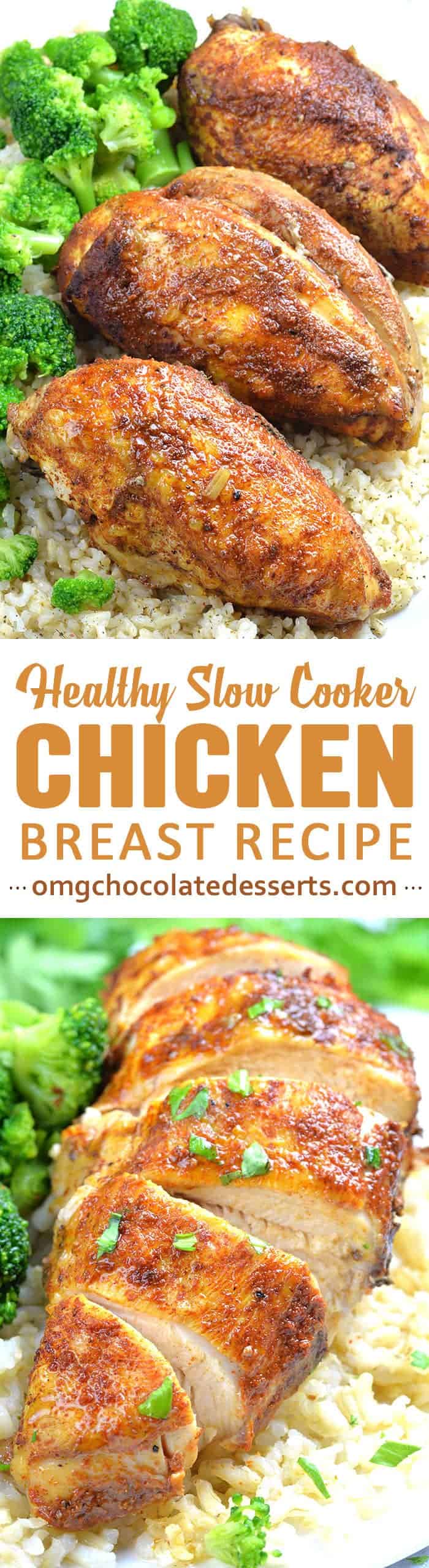 Healthy Slow Cooker Chicken Breast Recipe Omg Chocolate Desserts