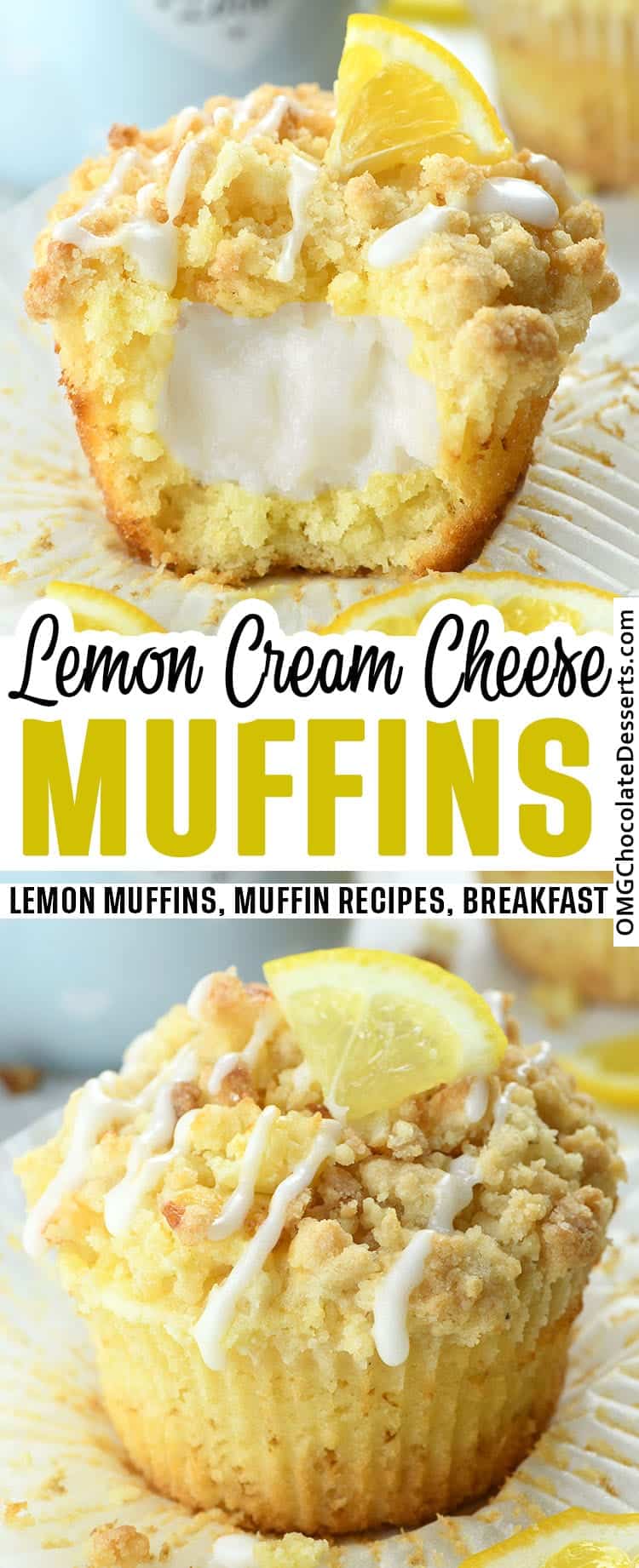 Lemon Cream Cheese Muffins Omg Chocolate Desserts Repeat until all the glaze has been used. lemon cream cheese muffins omg