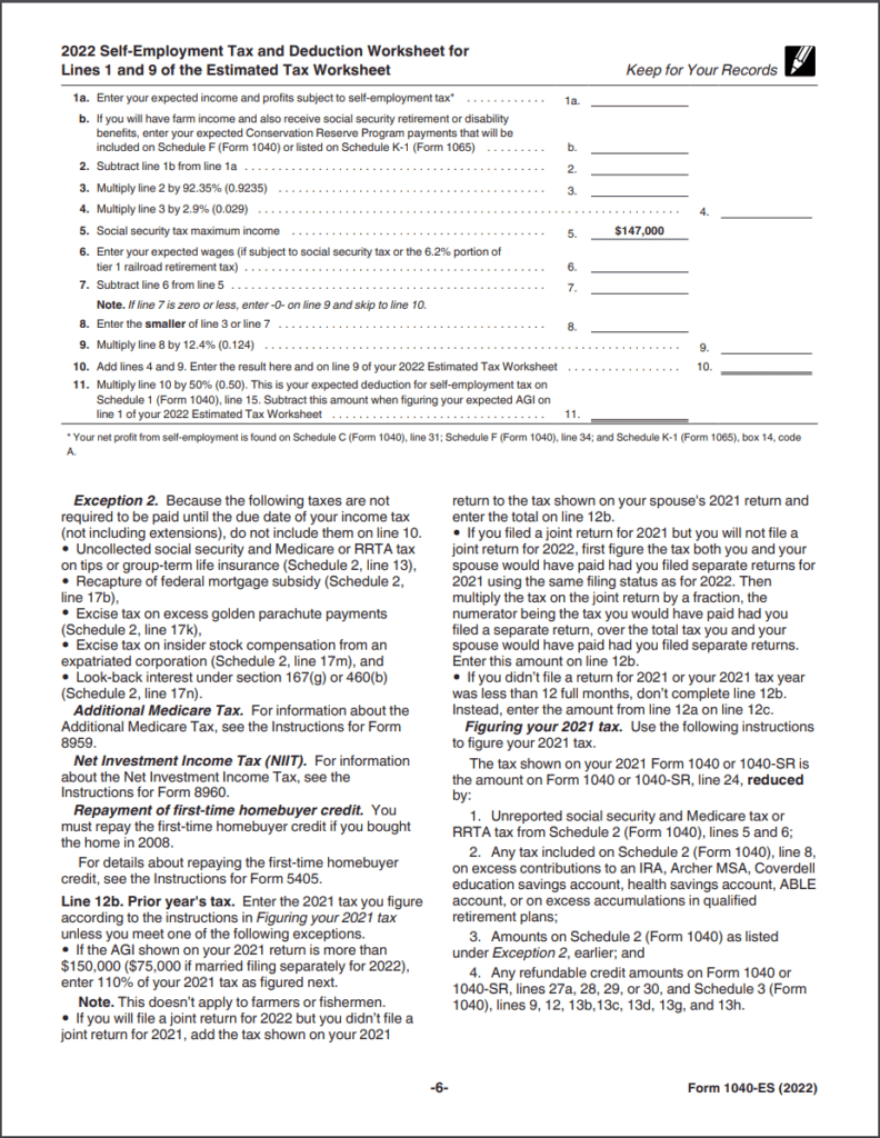 How to Calculate Estimated Taxes with Form 1040-ES | OnPay