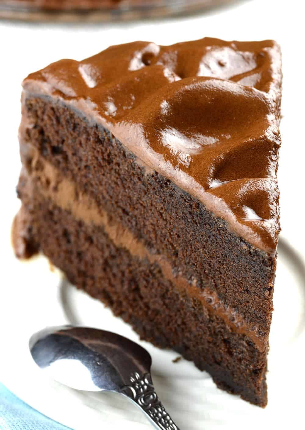 Old Fashioned Chocolate Cake | Chocolate Cake Made With Mayonnaise