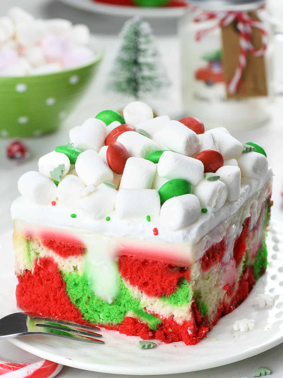 Pandoro Christmas Tree Cake (Italian Christmas Cake), image size:1200x1600