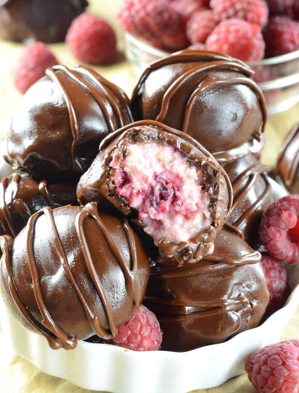 Raspberry Truffle Cake Filling