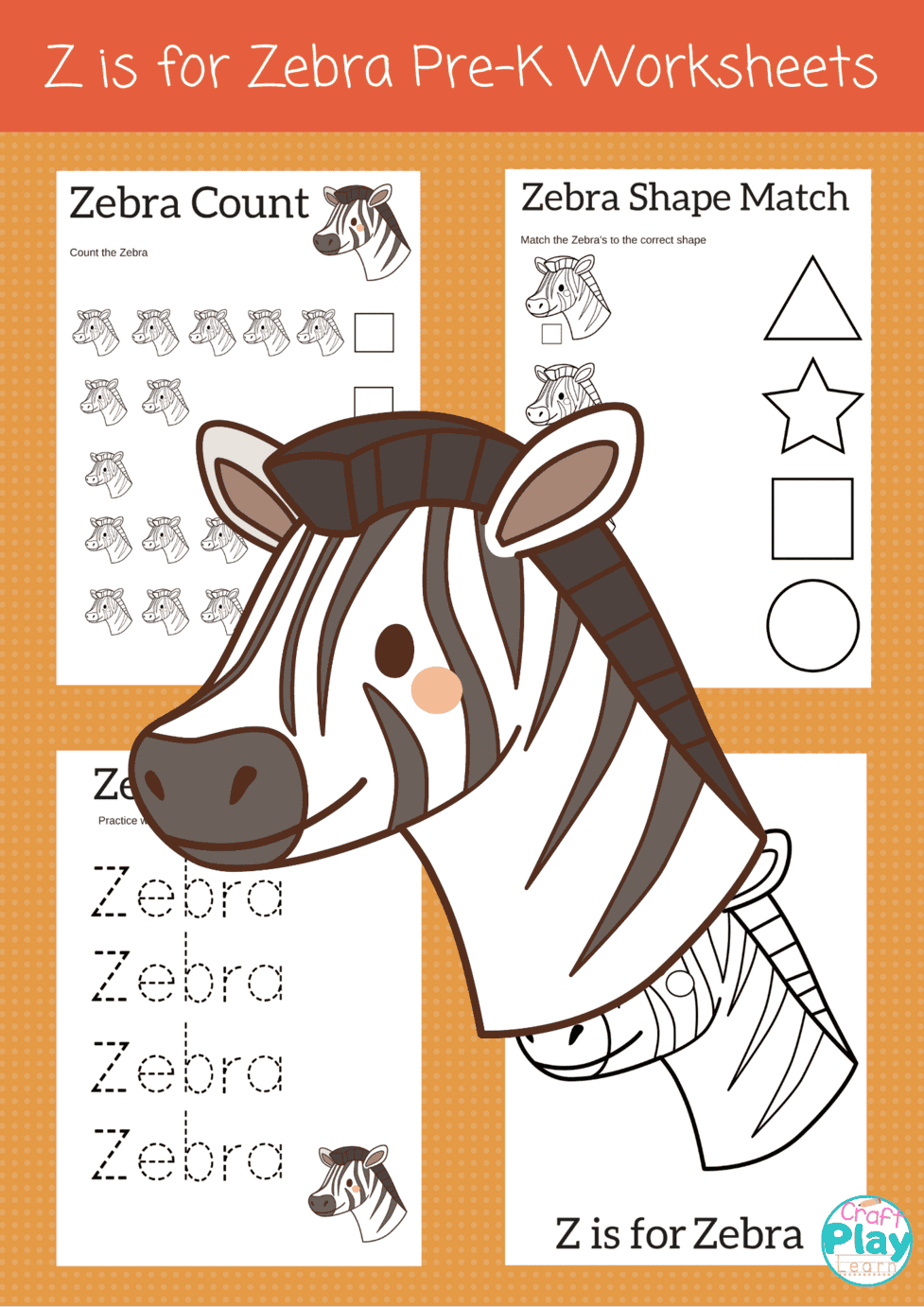 letter z worksheets for preschool kids craft play learn