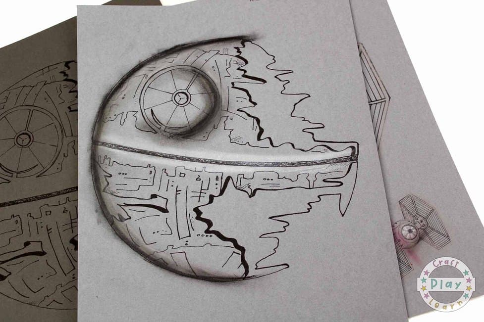 Star Wars Coloring Pages And Death Star Art Project Craft Play Learn