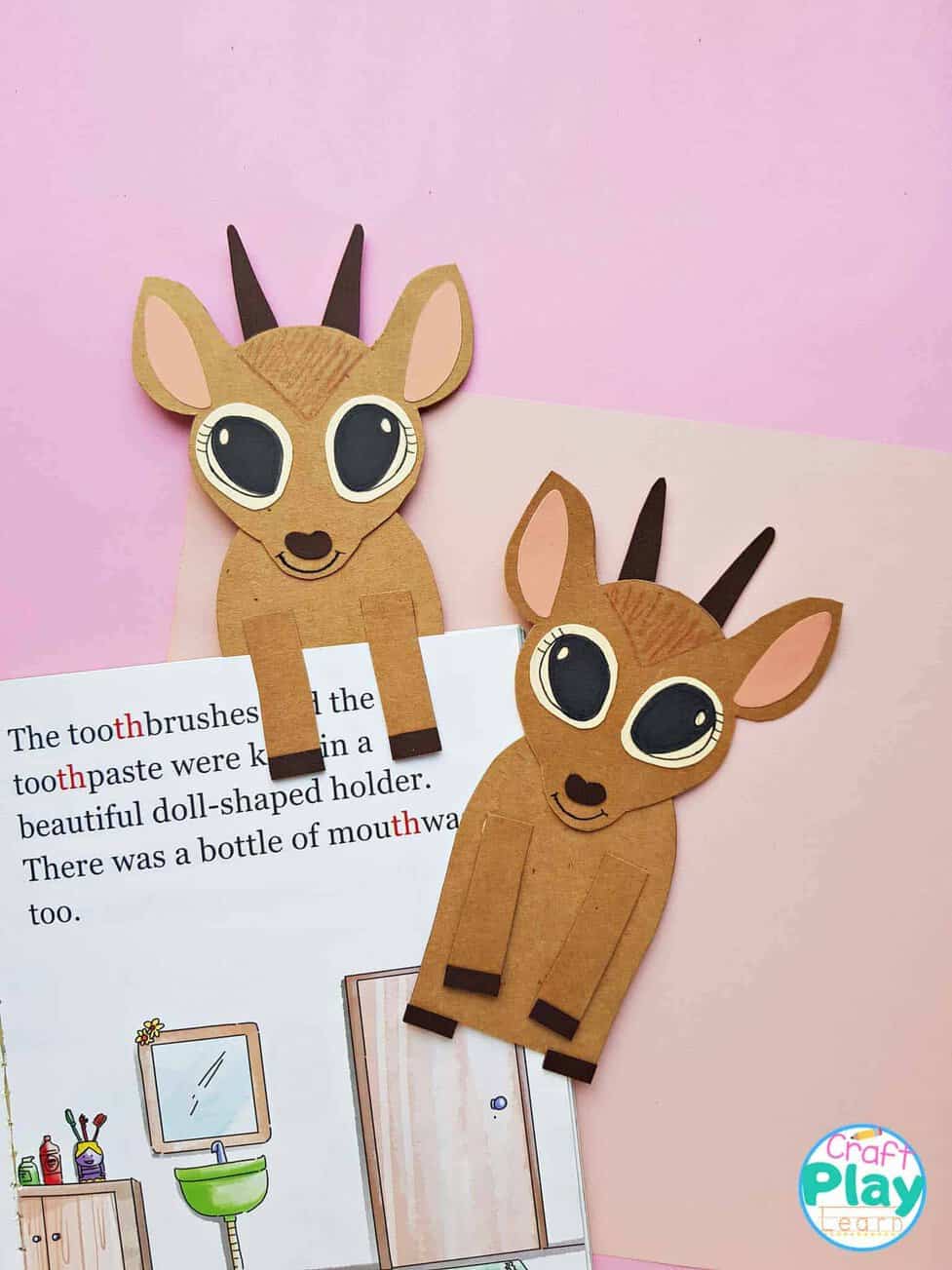 animals bookmarks craft