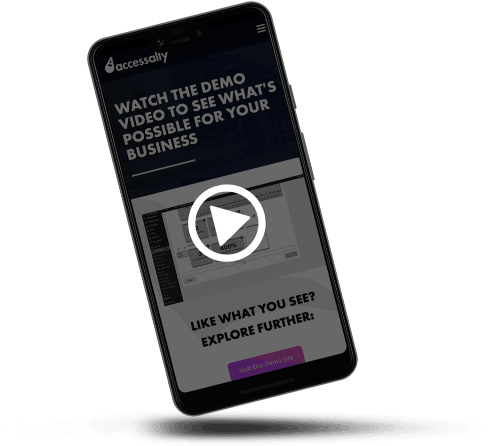 Screenshot of AccessAlly demo video