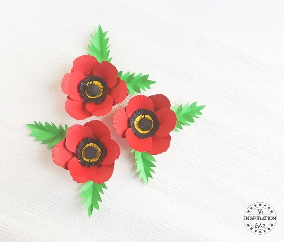 Poppy Printable Template Poppy Flower With Poppy Craft Template | The
