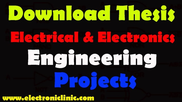 I'm going to pursue the electrical engineering technology degree from daytona state. Electrical Electronics Engineering Projects Thesis Reports Free Download