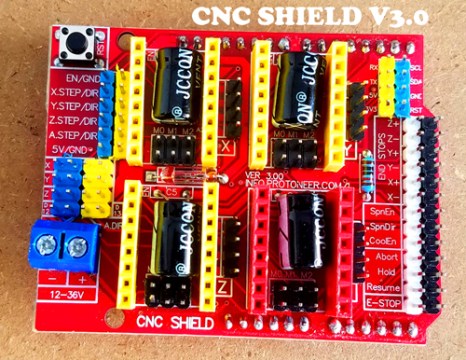 Arduino Cnc Shield V3 0 And A4988 Hybrid Stepper Motor Driver Joystick