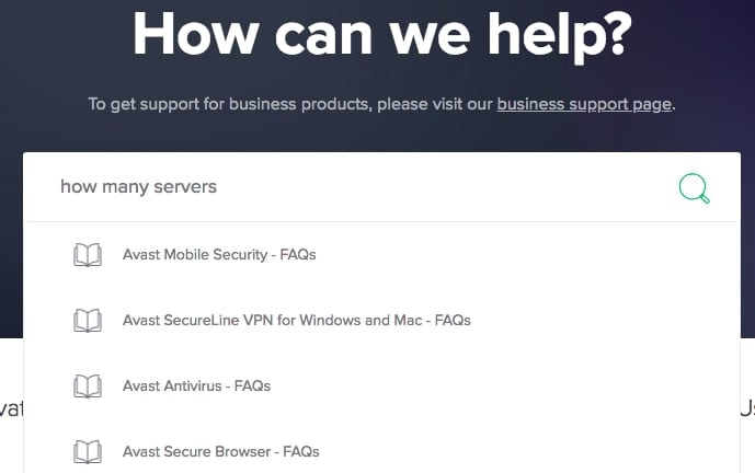 Avast How Can We Help Screen