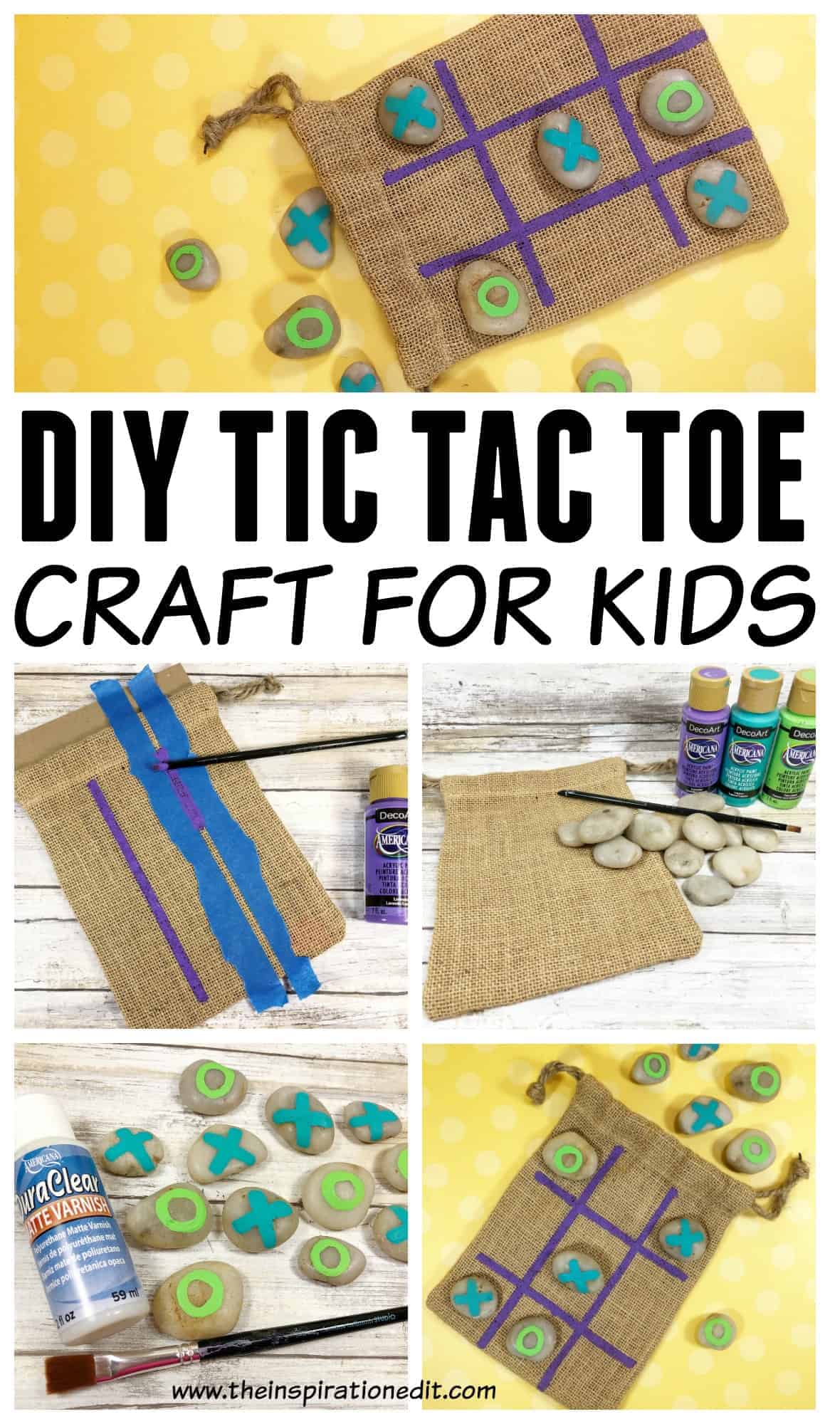 DIY Rock Tic-Tac-Toe Game Ideas • Color Made Happy