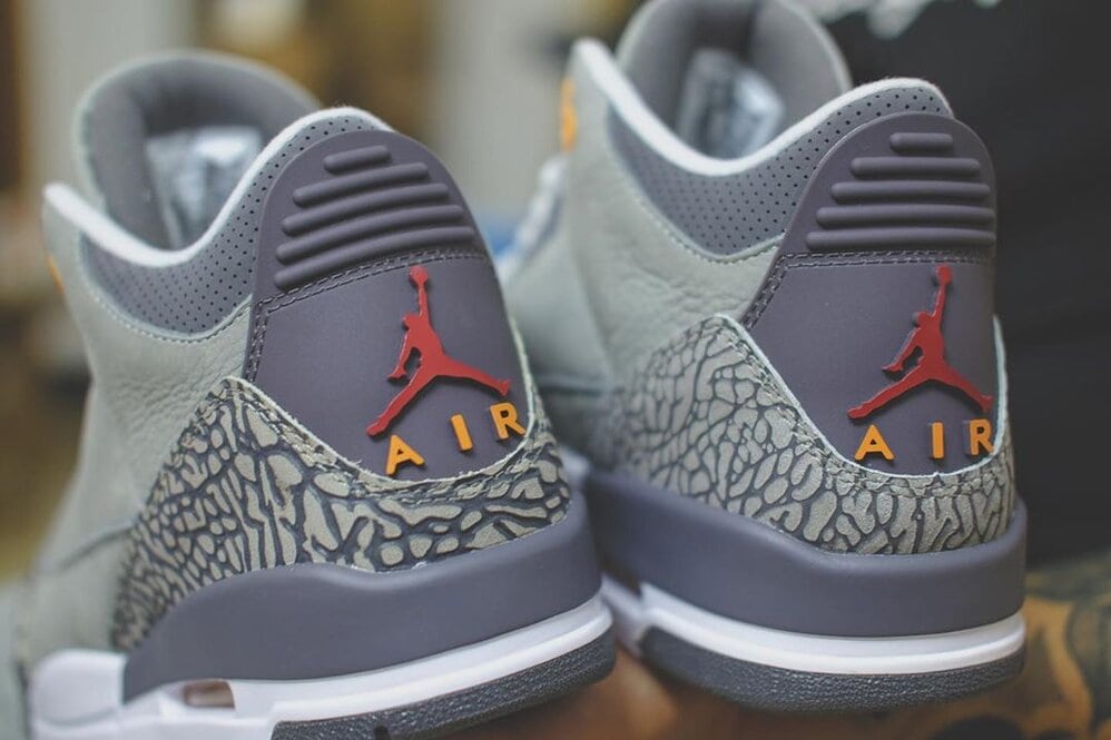jordan 3 cool grey on feet