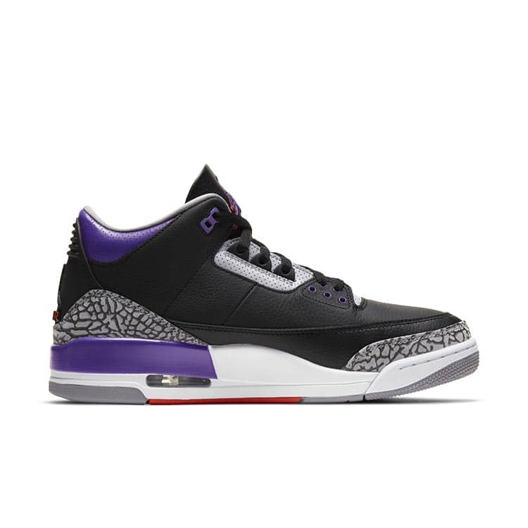 jordan 3 black and purple