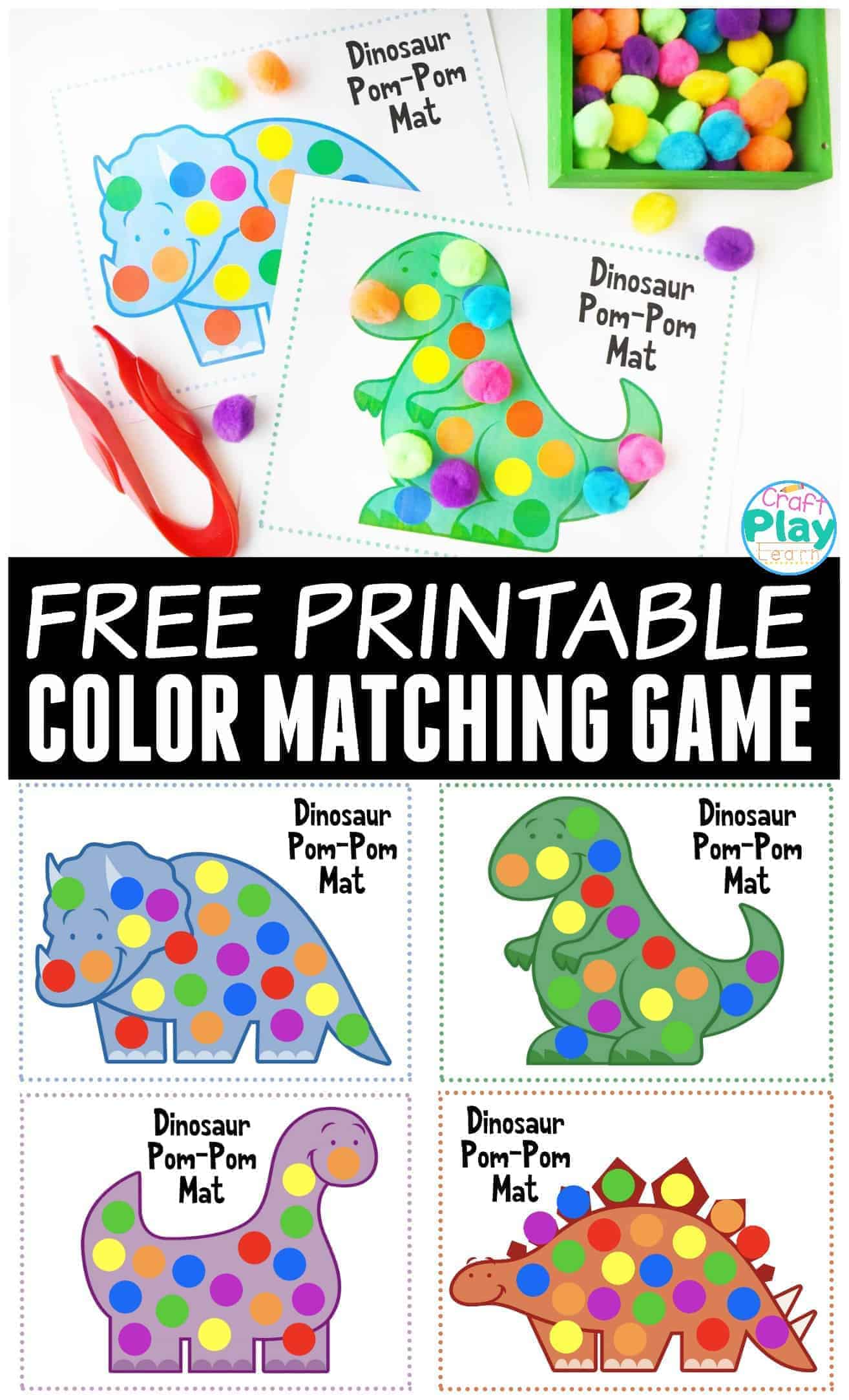 dinosaur-color-matching-mats-for-preschool-kids-craft-play-learn