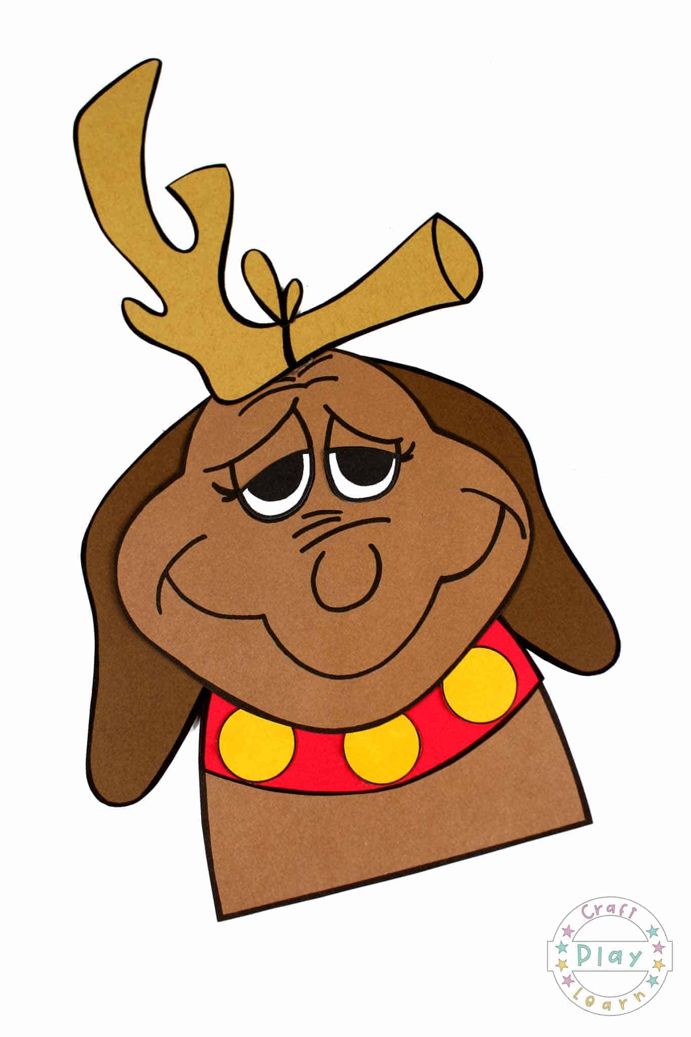 the grinch max paper craft for kids - craft play learn