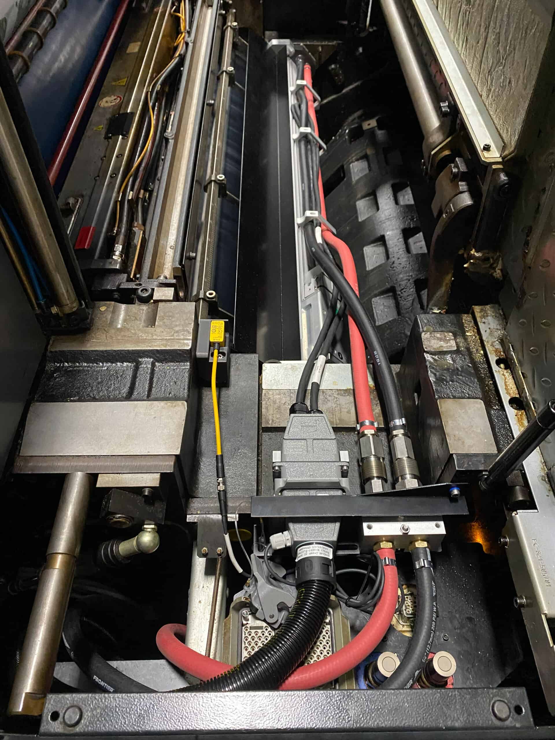 Un sistema LeoLED su una Heidelberg 106.