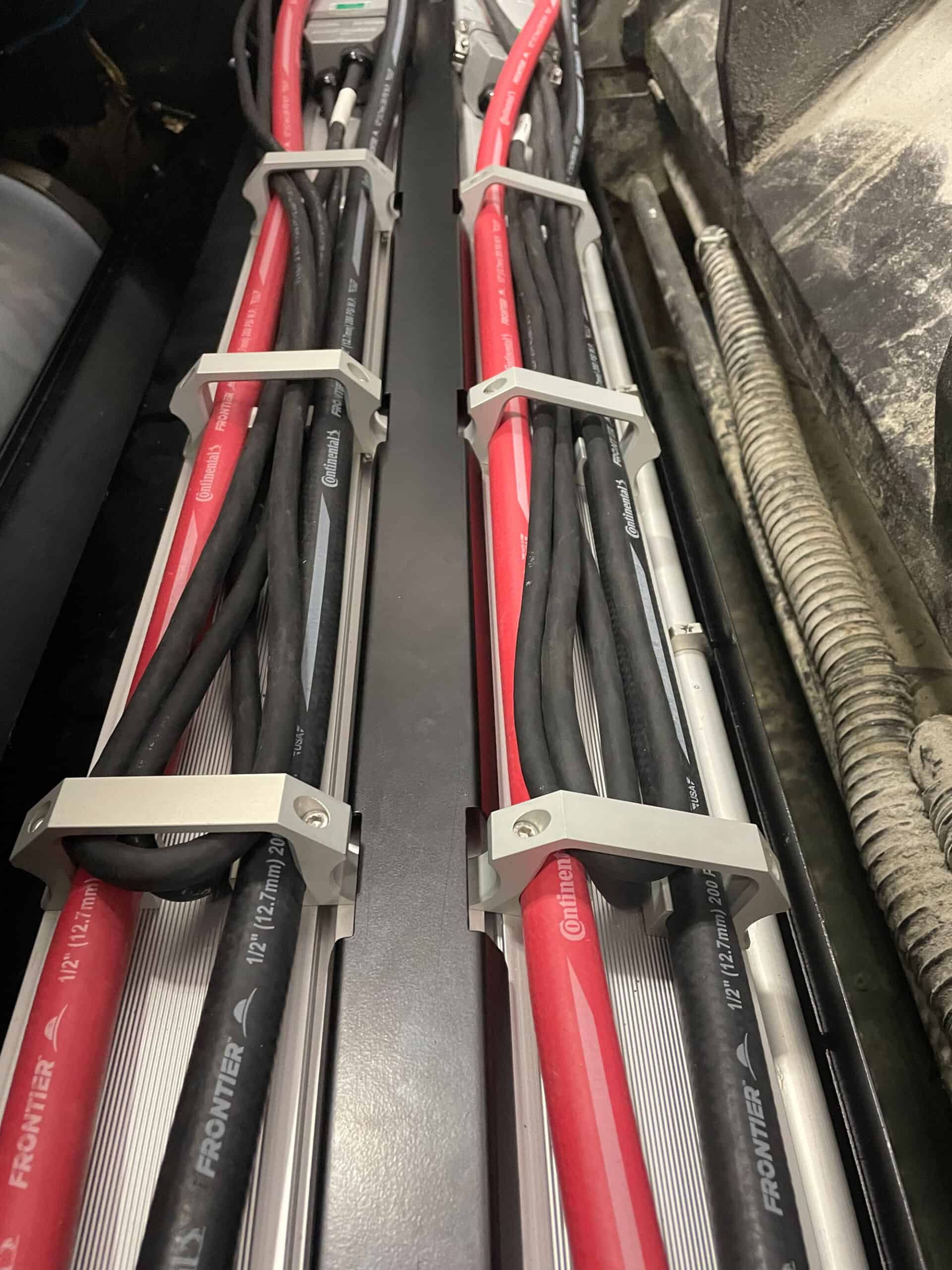 Un sistema LeoLED su una Heidelberg 106.