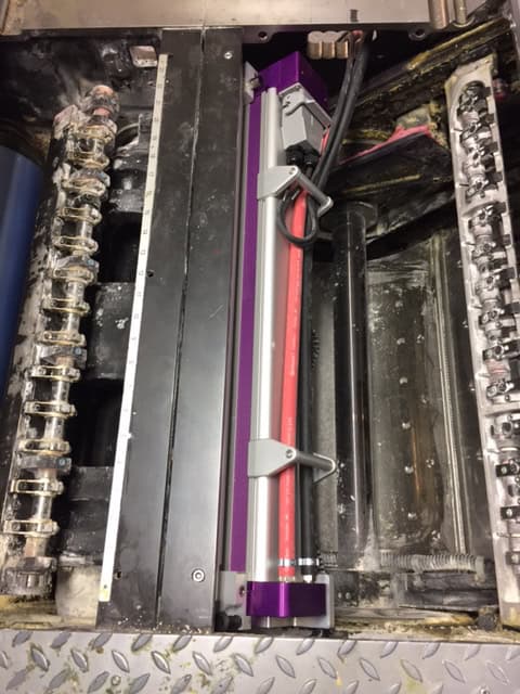 LED UV GEW su una Heidelberg SX74.