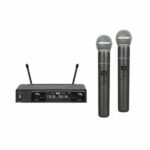 Micrófono Studio Inalámbrico Doble UHF, STW-7902