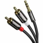 Cable Ugreen 3.5mm a 2 RCA 2mts, 10584