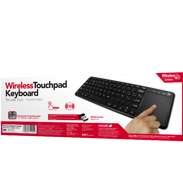 Teclado Inalámbrico Maxell TouchPad