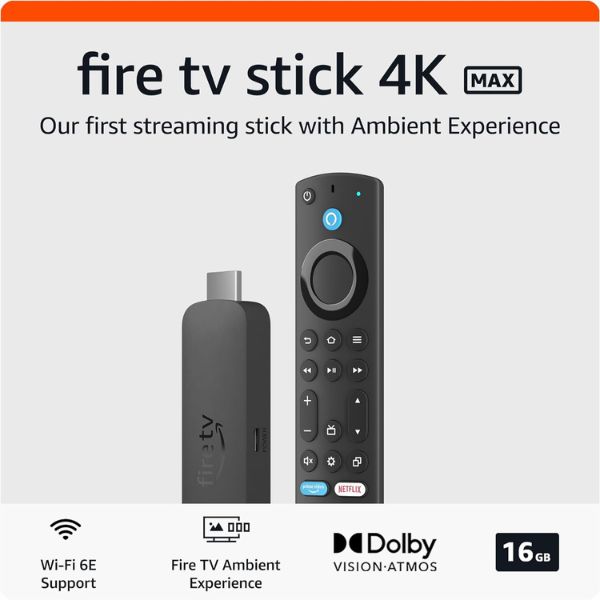 Streaming Amazon Fire TV Stick 4K Max