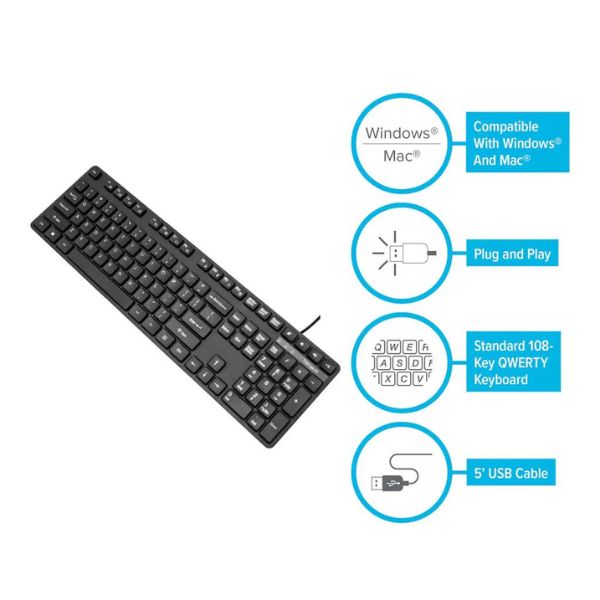 Teclado Targus AKB30US USB con cable