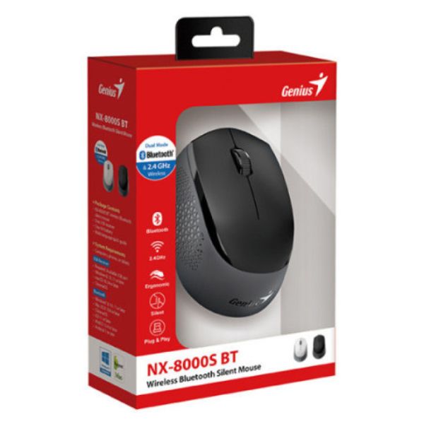 Mouse Genius NX-8000S Inalámbrico/Bluetooth