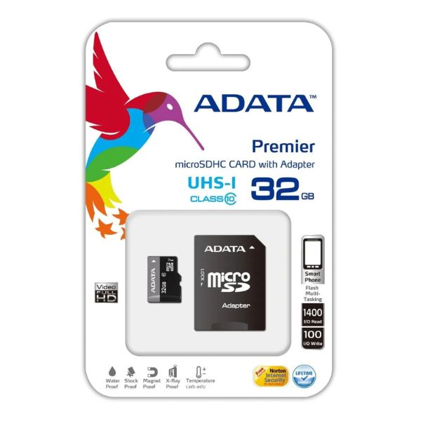 Memoria ADATA Premier microSDHC UHS-I U1 Clase 10