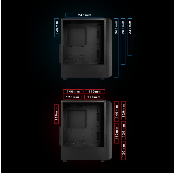 Case Gaming Adata XPG Black Valorstorm