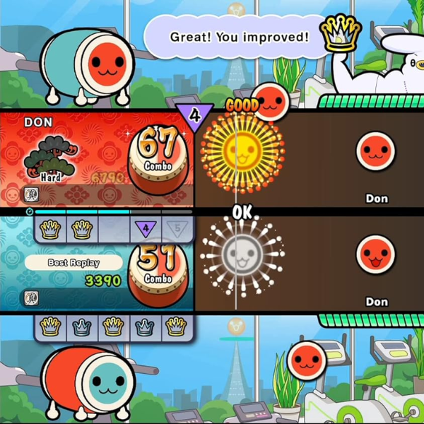 Juego Nintendo Taiko No Tatsujin Rhythm