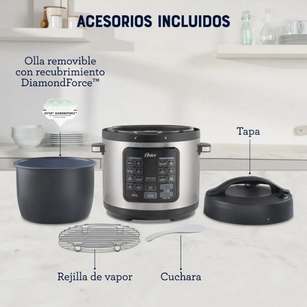 Olla Multifuncional Oster CKSTPCECT57DF de 5.7L