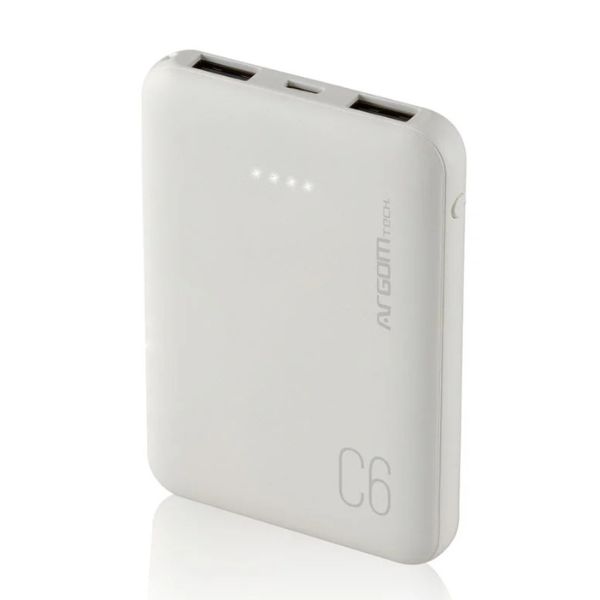 Cargador Argom Power Bank C6 6000 MAH ARG-PB-1136