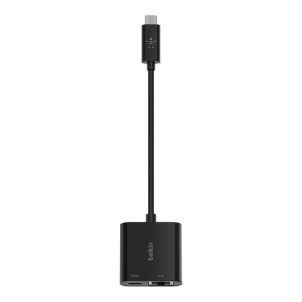 Adaptador Belkin USB-C a Ethernet + Carga, INC001btBK