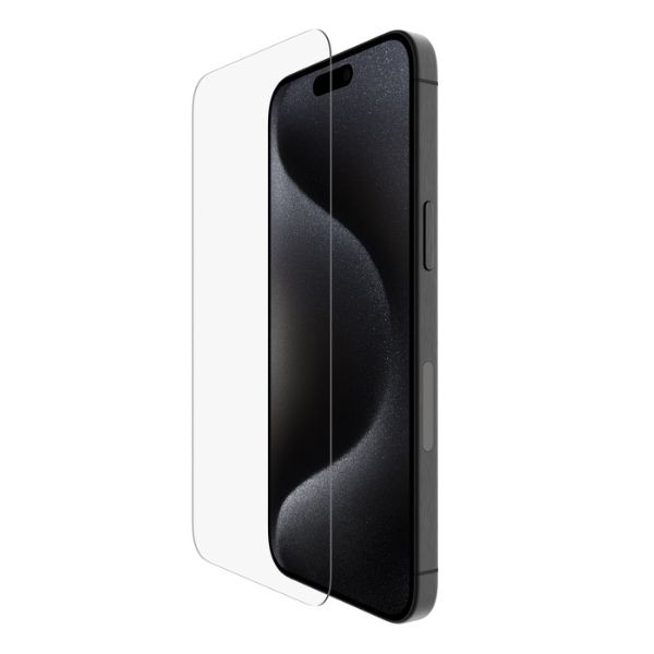 Protector de pantalla TemperedGlass de Belkin para iPhone 15 Pro Max