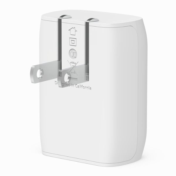 Cargador de pared Belkin USB-C de 20 W + Cable USB-C con conector Lightning, WCA006DQ1MWH-B5