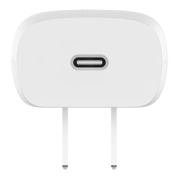 Cargador de pared Belkin USB-C de 20 W + Cable USB-C con conector Lightning, WCA006DQ1MWH-B5