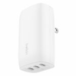 argador de pared Belkin USB-C 3 puertos con PPS de 67W, WCC002DQWH