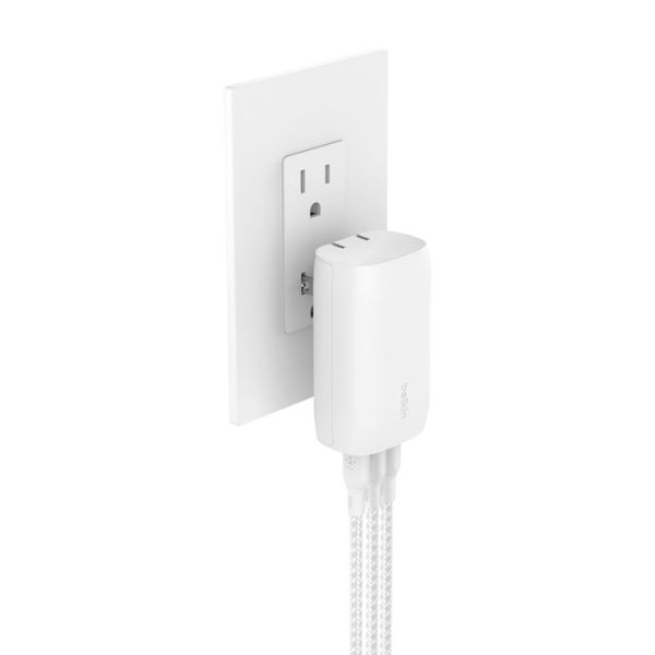 argador de pared Belkin USB-C 3 puertos con PPS de 67W, WCC002DQWH