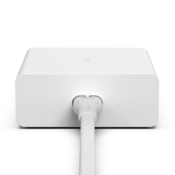 Adaptador de Corriente Belkin 2 puertos USB-C y 2 puertos USB-A, WCH010DQWH