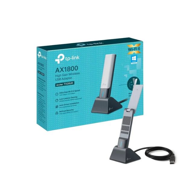 Adaptador TP-Link AX1800 USB Inalámbrico Archer TX20UH